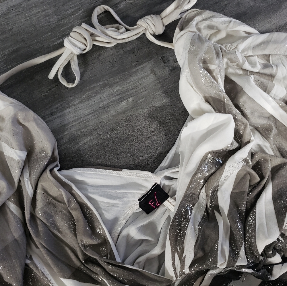 FD | White-Silver-Grey | Dressy Ruched Mini - Picture 5 of 5
